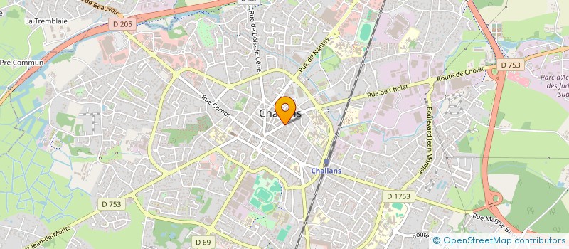 localisation de l'entreprise ELSA à CHALLANS