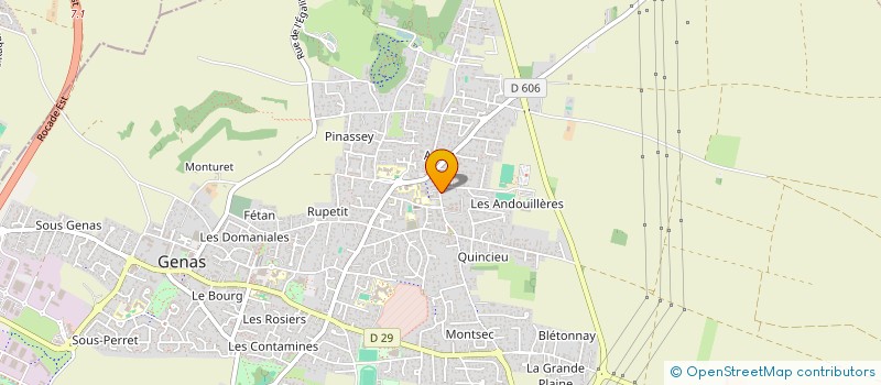 localisation de l'entreprise ELSA  GENAS