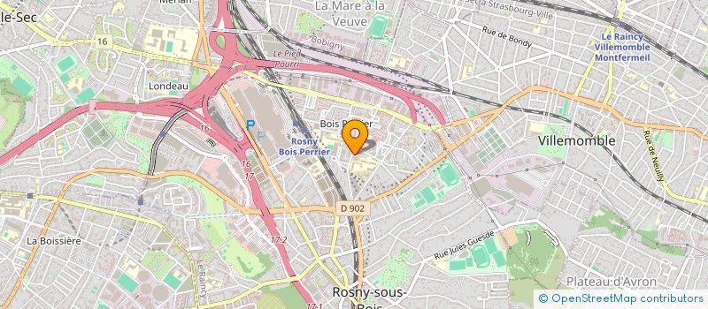 localisation de l'entreprise ELSA à ROSNY-SOUS-BOIS