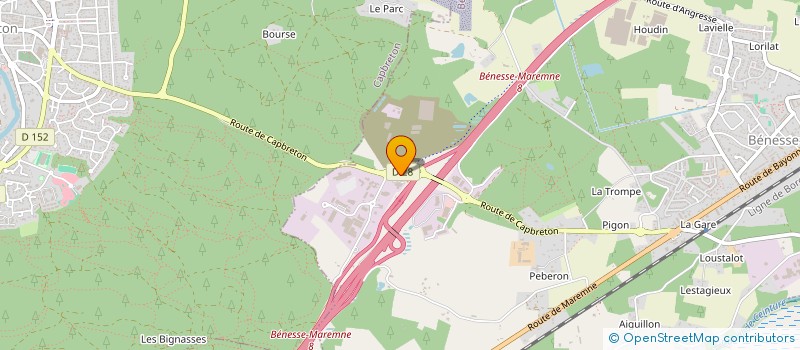 localisation de l'entreprise ELSA à BENESSE-MAREMNE