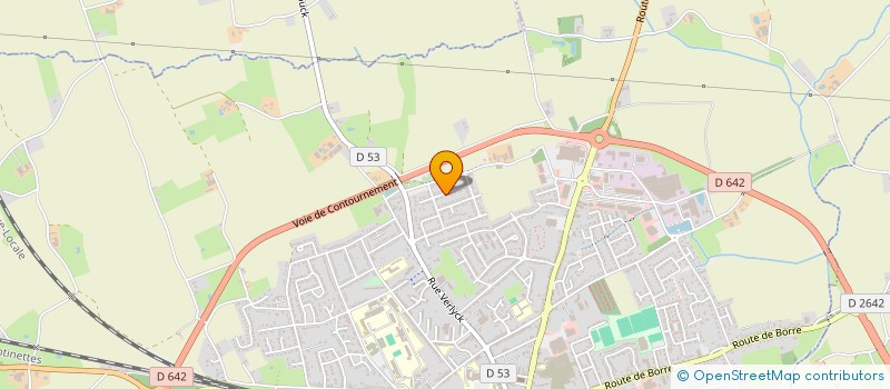 localisation de l'entreprise ELSA  HAZEBROUCK