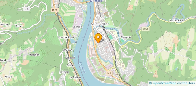 localisation de l'entreprise ELSA  SAINT-VALLIER