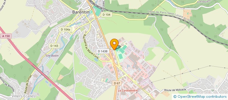localisation de l'entreprise ELSA CHAUSSURES à BARENTIN