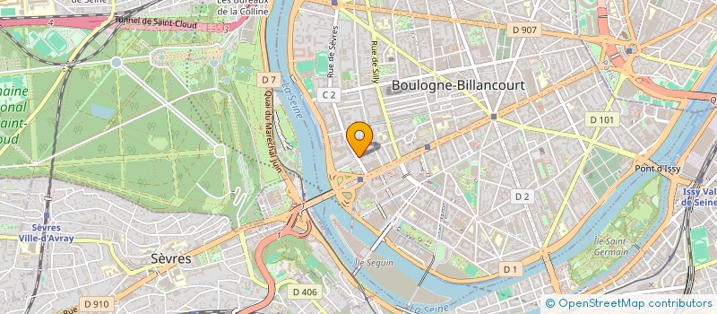 localisation de l'entreprise ELSA SARL  BOULOGNE-BILLANCOURT
