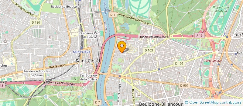 localisation de l'entreprise ELSAC COURTAGE  BOULOGNE-BILLANCOURT