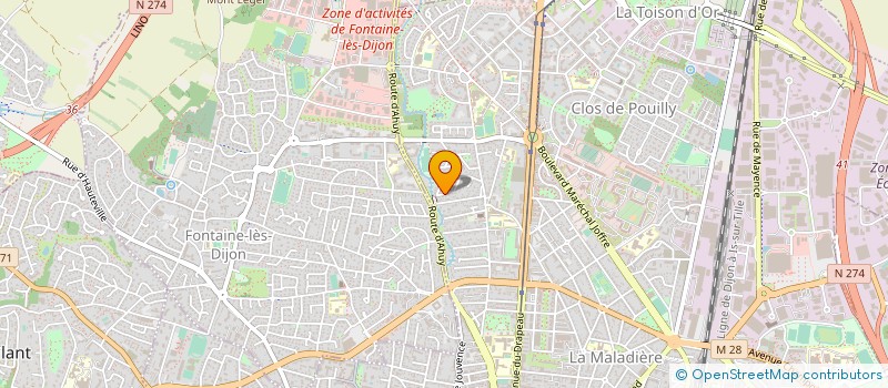 localisation de l'entreprise ELSADIS à DIJON