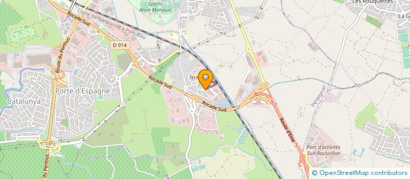 localisation de l'entreprise ELSAN SERVICES  PERPIGNAN