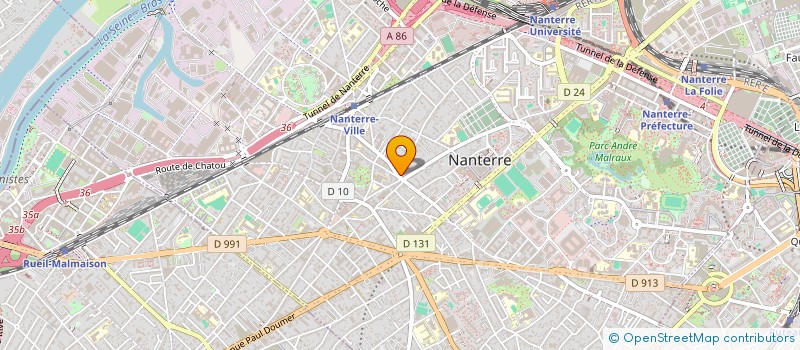 localisation de l'entreprise ELSANA  NANTERRE