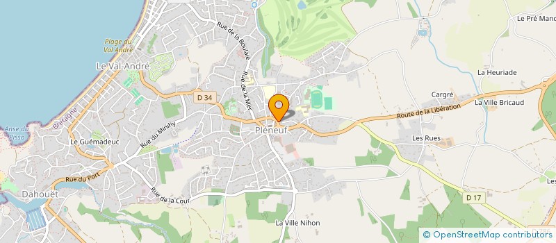 localisation de l'entreprise ELSANTI à PLENEUF-VAL-ANDRE