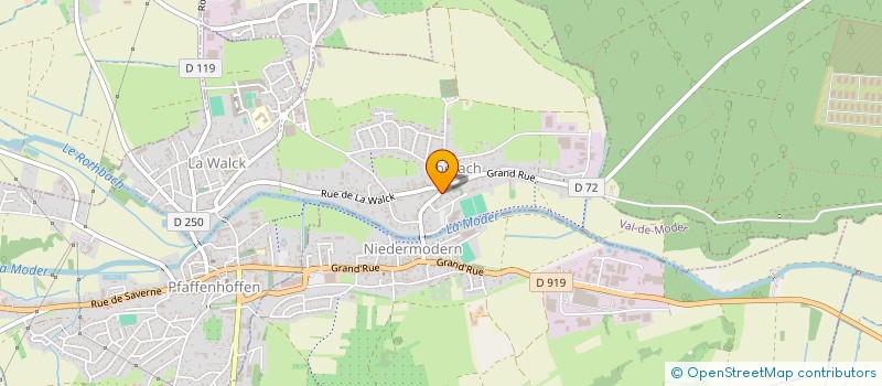 localisation de l'entreprise ELSASS A&K COUVERTURE-ZINGUERIE  NIEDERMODERN