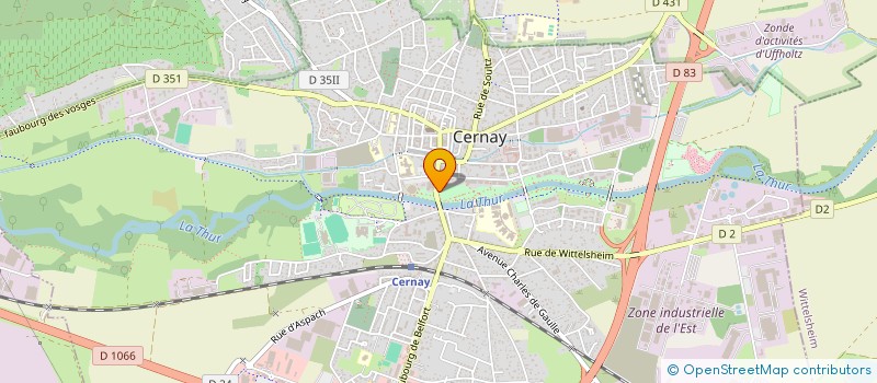 localisation de l'entreprise ELSASS BUILDING  CERNAY