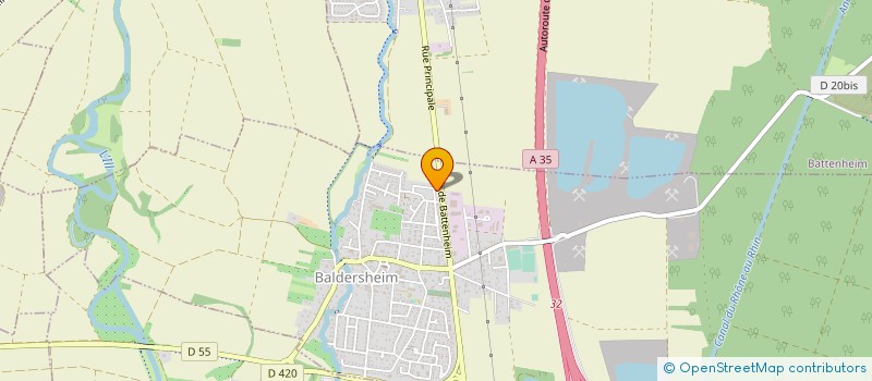 localisation de l'entreprise ELSASS CERAM  BALDERSHEIM