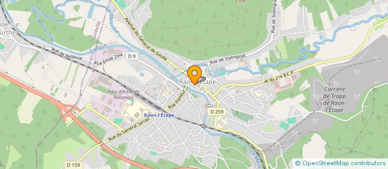localisation de l'entreprise ELSASS CONSTRUCTION à RAON-L'ETAPE