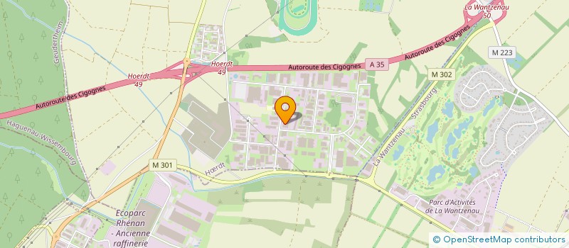 localisation de l'entreprise ELSASS COUVERTURE  HRDT