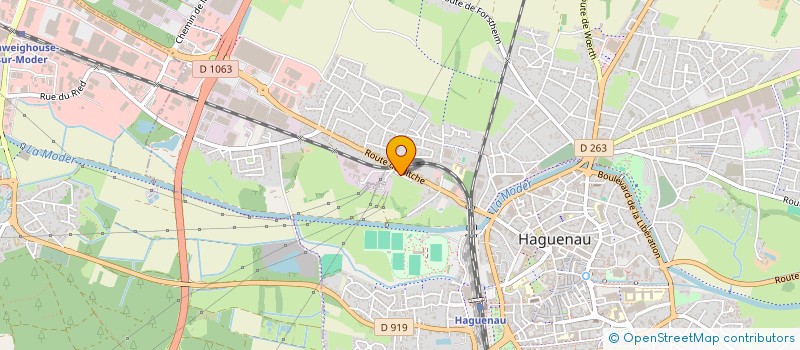 localisation de l'entreprise ELSASS HOLTZ  HAGUENAU