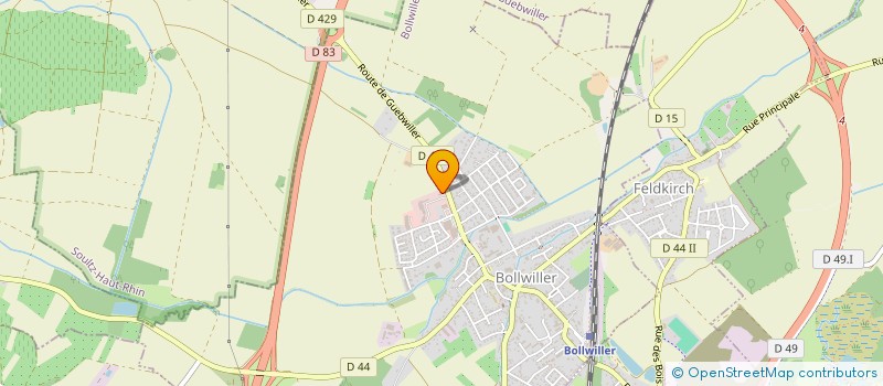 localisation de l'entreprise ELSASS IMMOBILIER  BOLLWILLER