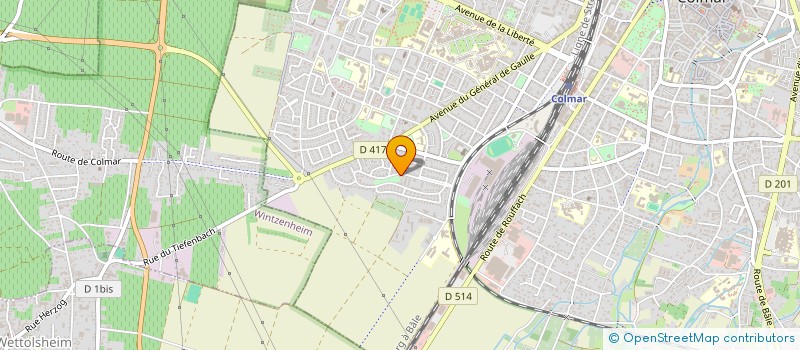 localisation de l'entreprise ELSASS USSBILDUNG  COLMAR