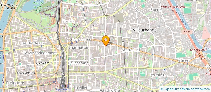 localisation de l'entreprise ELSAXELINE  VILLEURBANNE