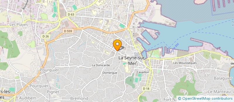 localisation de l'entreprise ELSAZUR à LA SEYNE-SUR-MER