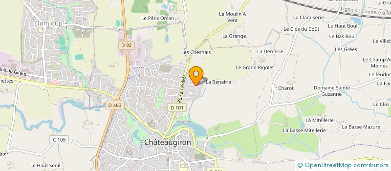 localisation de l'entreprise ELSE  CHATEAUGIRON