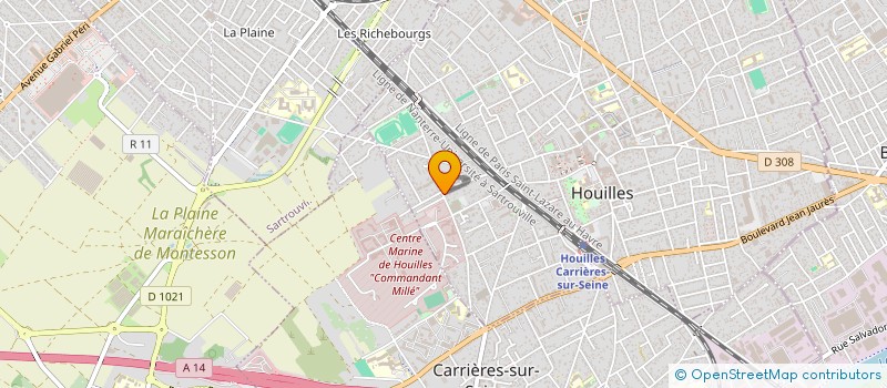 localisation de l'entreprise ELSEBE à HOUILLES