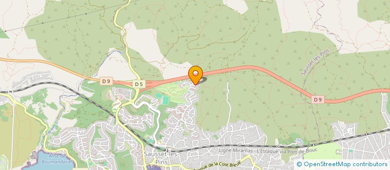 localisation de l'entreprise ELSENA  SAUSSET-LES-PINS