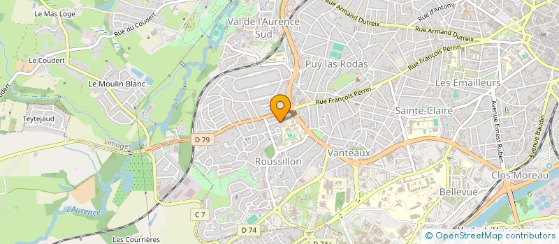 localisation de l'entreprise ELSIME à LIMOGES