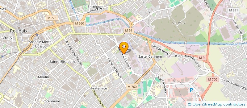 localisation de l'entreprise ELSKER GROUP à ROUBAIX