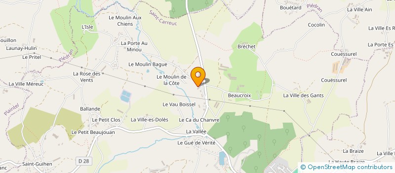 localisation de l'entreprise ELSOL BATIMENT  SAINT-CARREUC