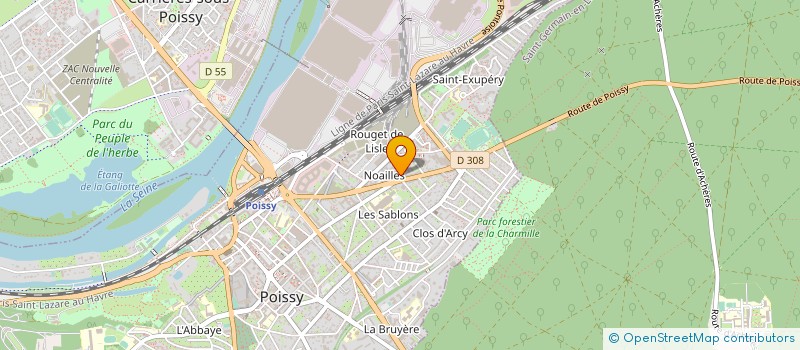 localisation de l'entreprise ELSSA ELECT SACLAY ST AUBIN à POISSY