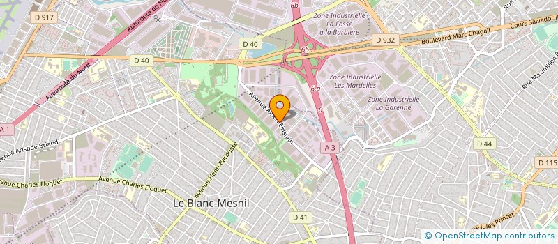 localisation de l'entreprise ELSY à LE BLANC-MESNIL