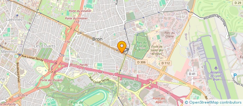 localisation de l'entreprise ELTAAC  BRON