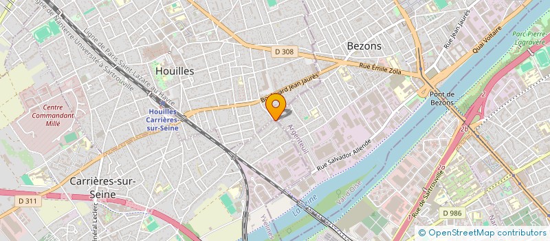 localisation de l'entreprise ELTANA à CARRIERES-SUR-SEINE