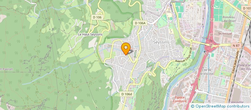 localisation de l'entreprise ELTEC CHAM à SEYSSINS