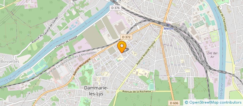 localisation de l'entreprise ELTEC FIBRE à DAMMARIE-LES-LYS