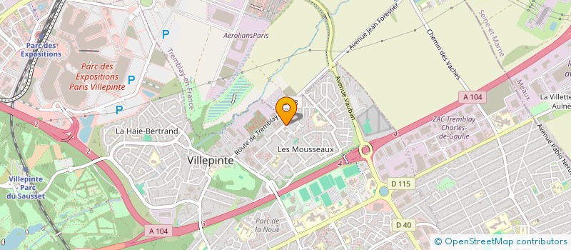 localisation de l'entreprise ELTELEC à VILLEPINTE