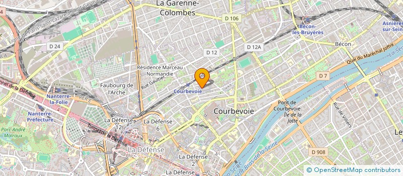 localisation de l'entreprise ELTEM  COURBEVOIE