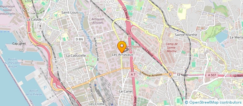 localisation de l'entreprise ELTEX à MARSEILLE