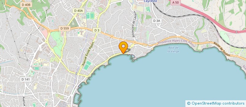 localisation de l'entreprise ELTHI à LA CIOTAT