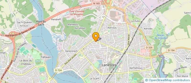 localisation de l'entreprise ELTHO SAP à LANESTER