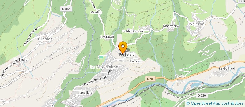 localisation de l'entreprise ELTIMDO  LA PLAGNE TARENTAISE