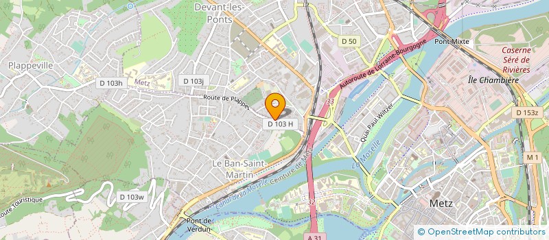 localisation de l'entreprise ELTON TRANSPORTS  METZ