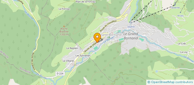 localisation de l'entreprise ELUCID  LE GRAND-BORNAND