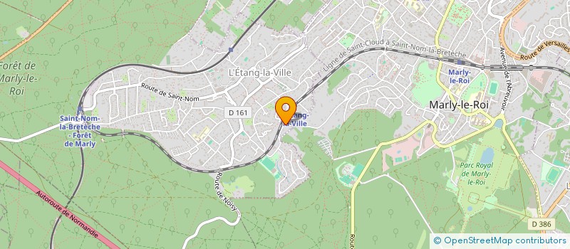 localisation de l'entreprise ELUCINE DEVELOPPEMENT  L'ETANG-LA-VILLE