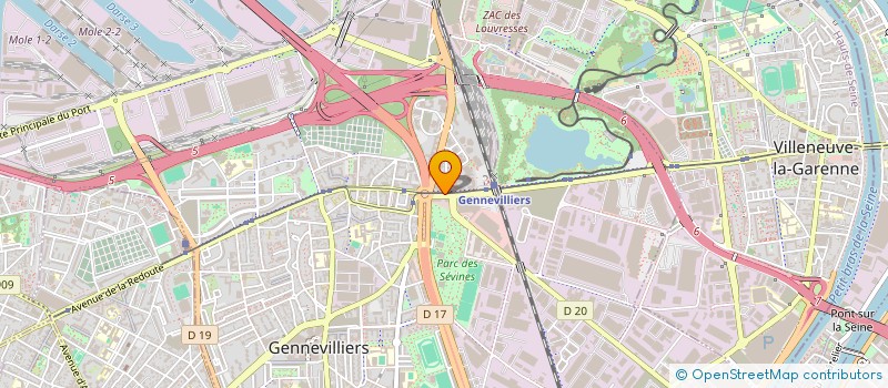 localisation de l'entreprise ELUCYDEE à GENNEVILLIERS