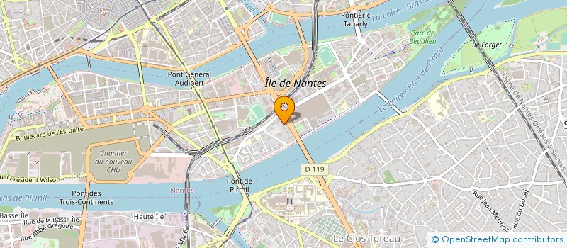 localisation de l'entreprise ELUDECO à NANTES