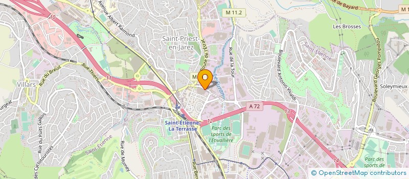 localisation de l'entreprise ELUDICE  SAINT-ETIENNE