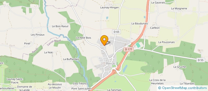 localisation de l'entreprise ELUDIE  RENAC