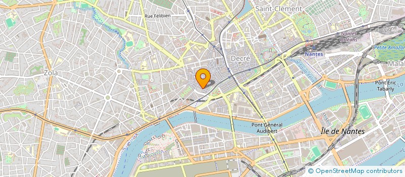 localisation de l'entreprise ELUERE ET ASSOCIES à NANTES