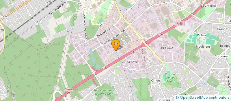 localisation de l'entreprise ELUTIS à CANEJAN